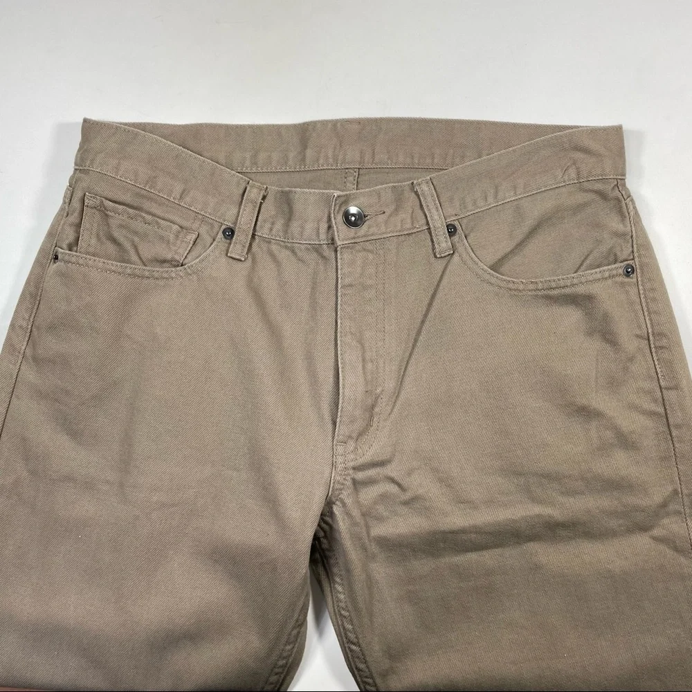 Mens Uniqlo Khaki 5-pocket jean size W33 - Picture 2 of 7